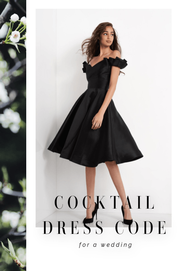 cocktail dress black